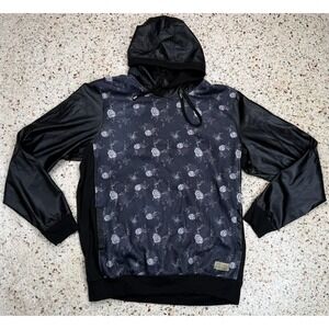 Entree LS Authentic Men's‎ Black Rose Pattern Hoodie Size XXL